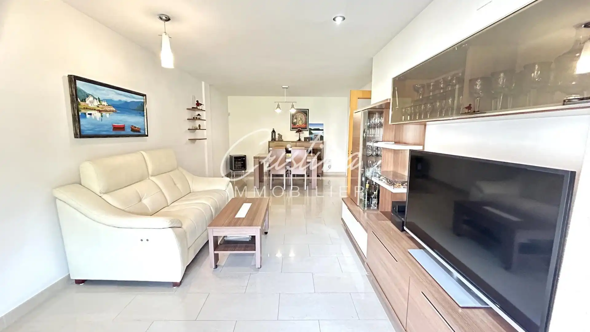 Wohnzimmer von Wohnungen zum Verkauf in Girona mit Heizung, Terrasse und Alarm