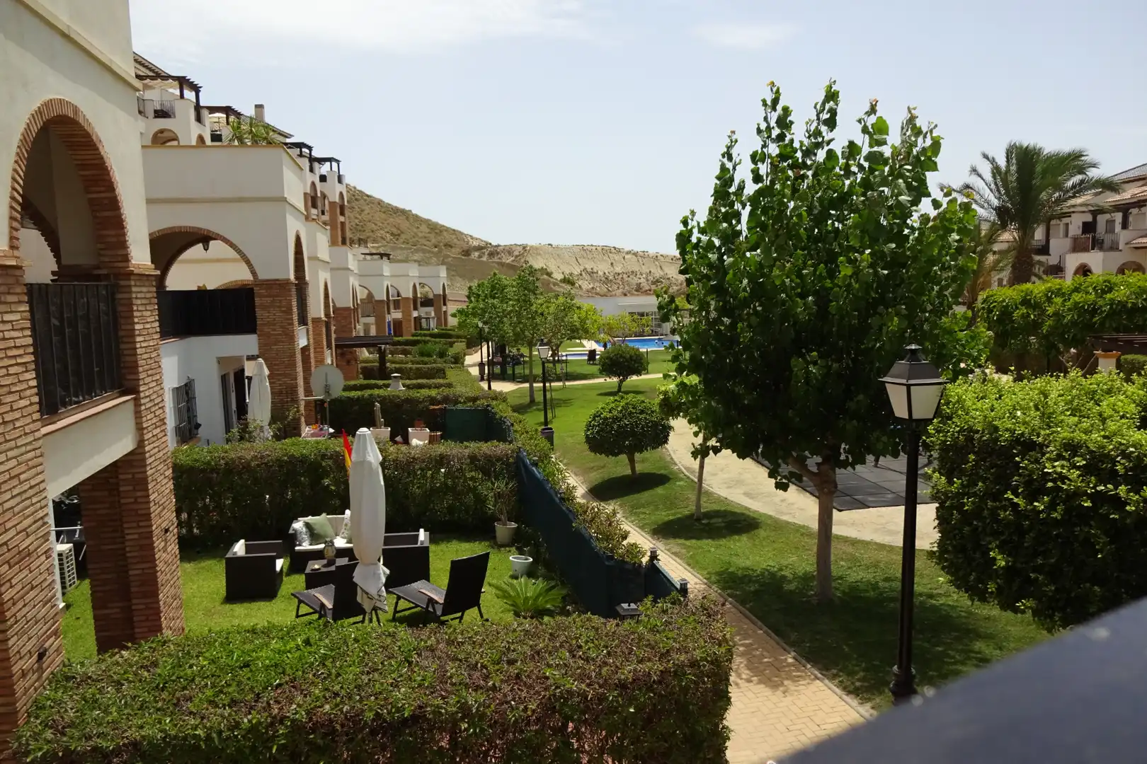 Terrasse von Wohnungen zum Verkauf in Vera mit Klimaanlage, Heizung und Privatgarten