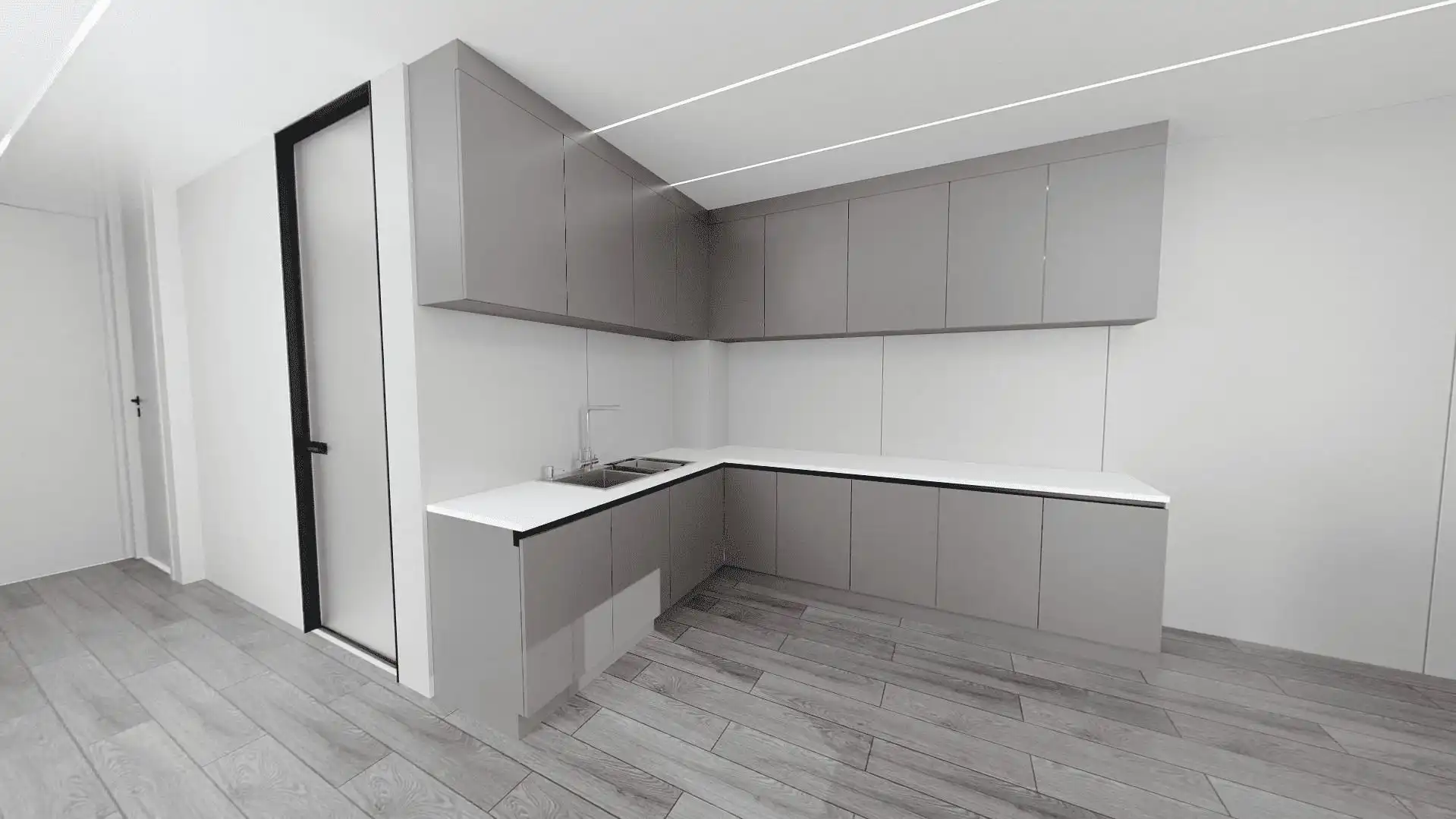 Cocina de Casa o chalet en venta en Alicante / Alacant con Aire acondicionado