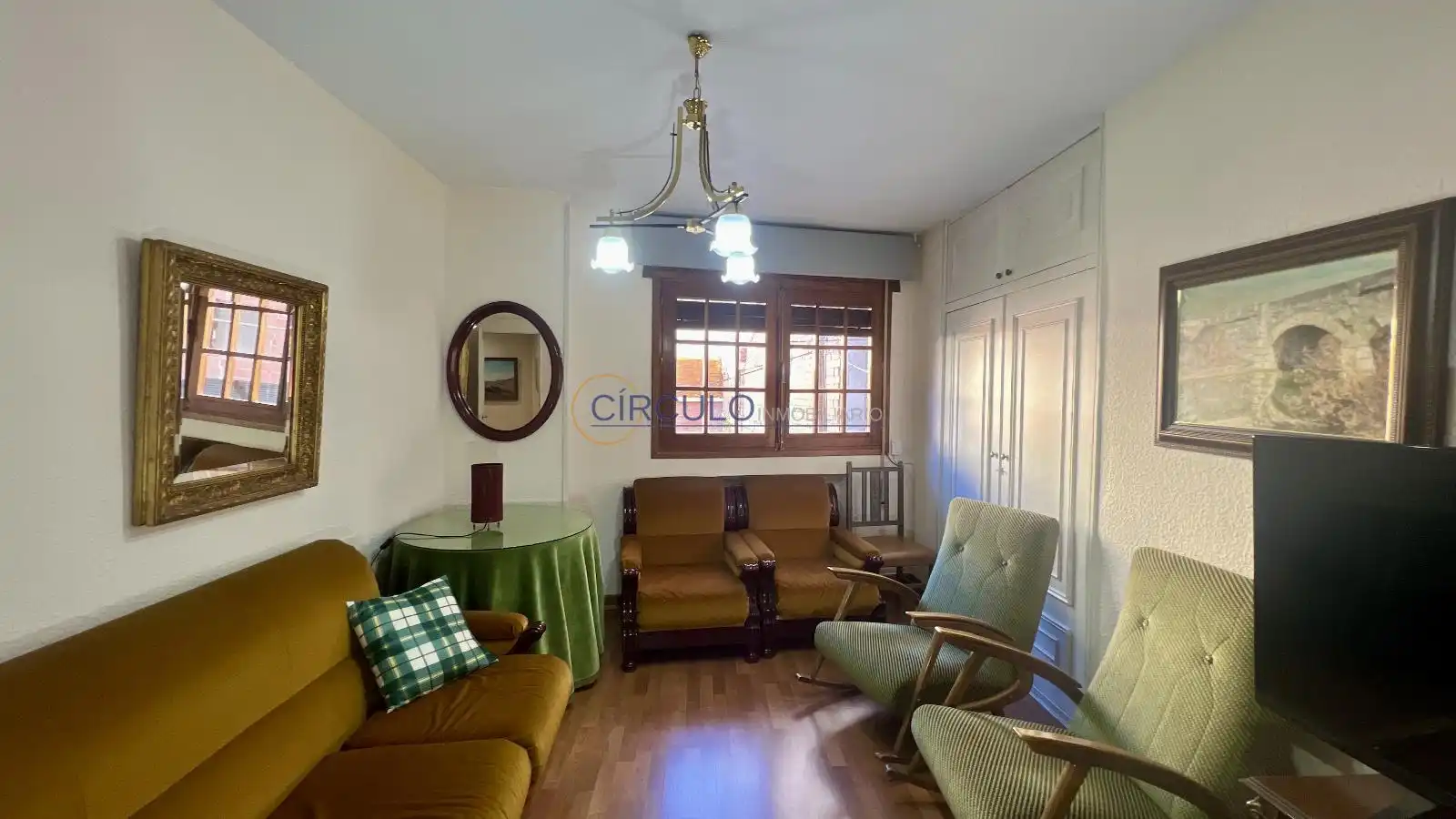 Sala de estar de Piso en venta en Lorca con Calefacción, Trastero y Amueblado