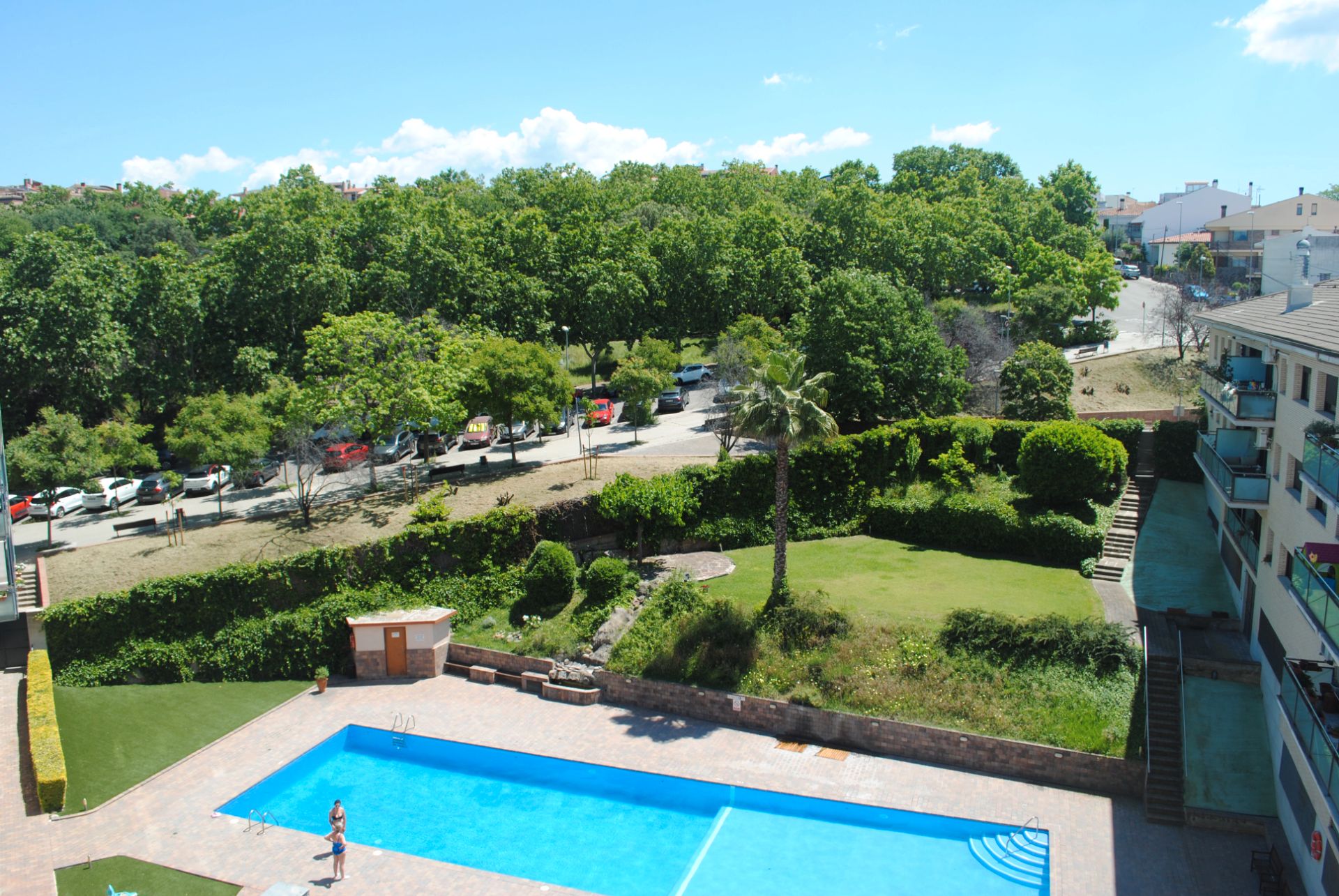 Swimming pool of Attic for sale in Granollers  with Air Conditioner, Heating and Private garden