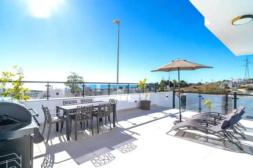 Terraza de Casa o chalet en venta en Nerja con Aire acondicionado, Terraza y Piscina
