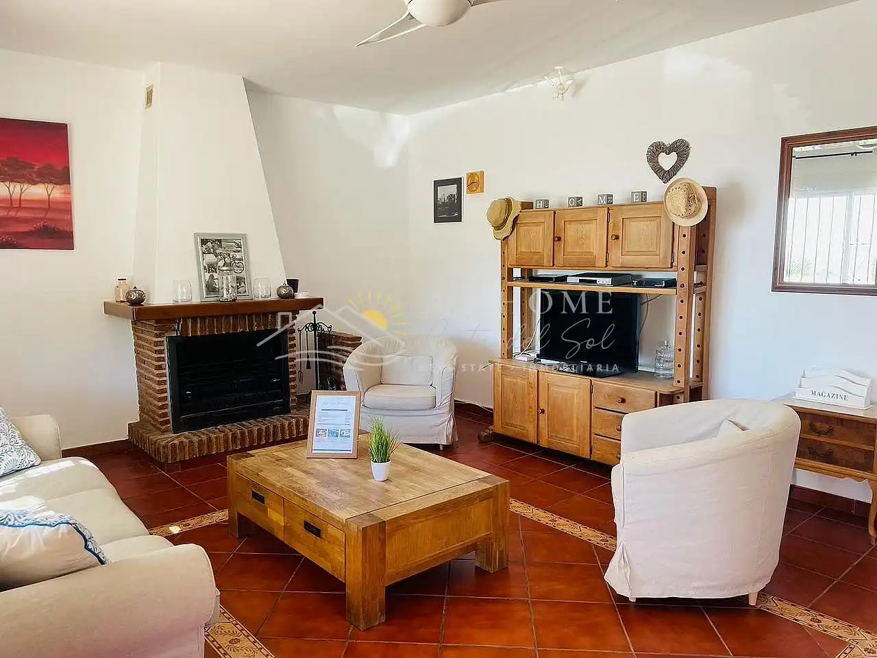 Sala de estar de Casa o chalet de alquiler en Torrox con Terraza, Piscina y Horno