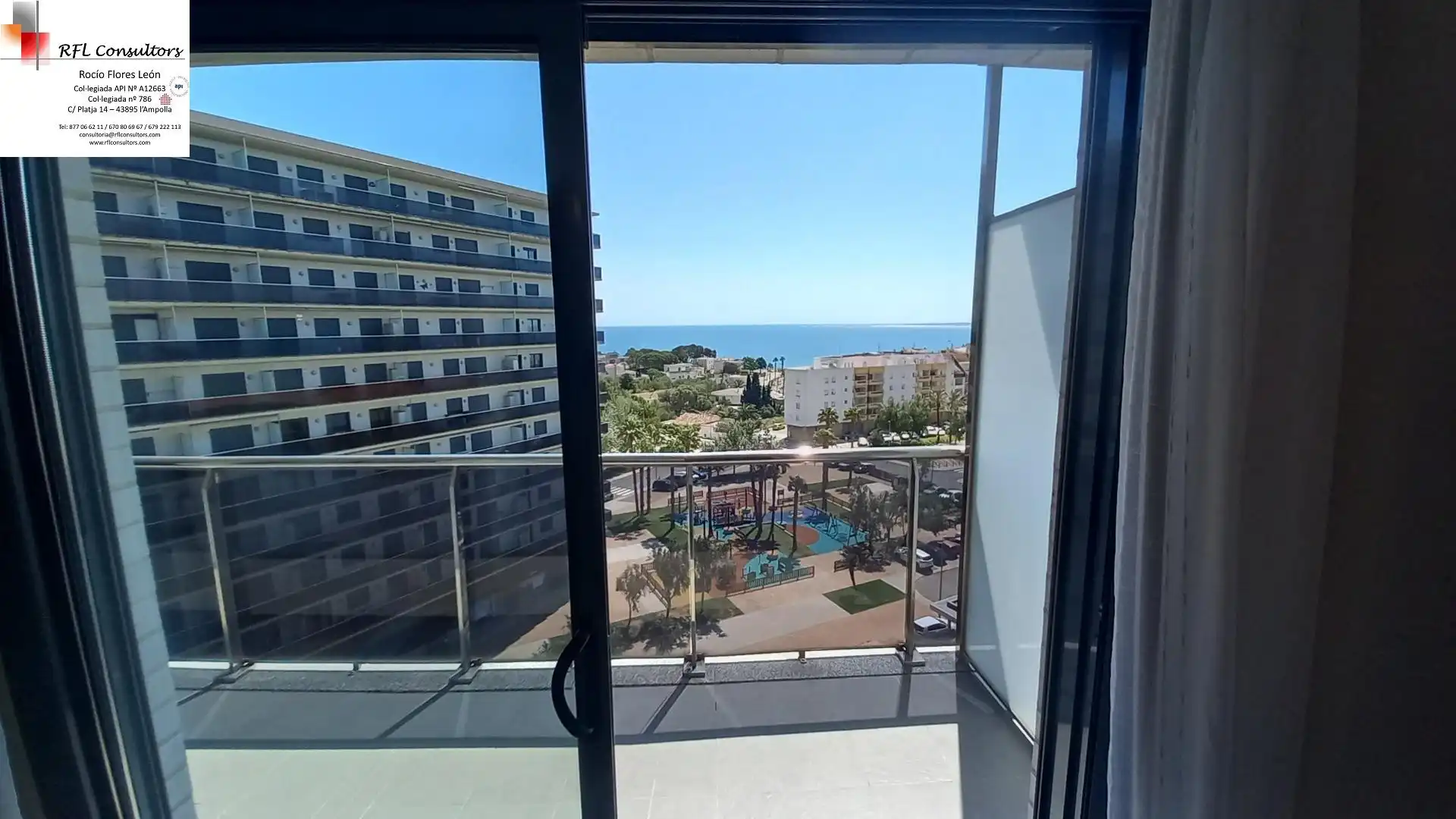Terraza de Apartamento en venta en L'Ampolla con Terraza, Amueblado y Piscina comunitaria