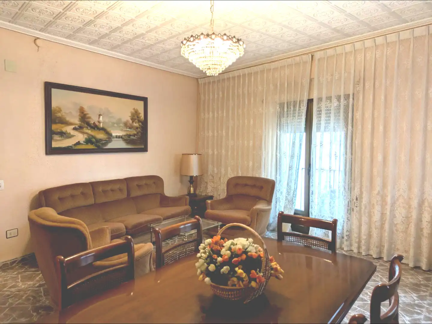 Living room of Houses for sale in Quinto  with Balcony