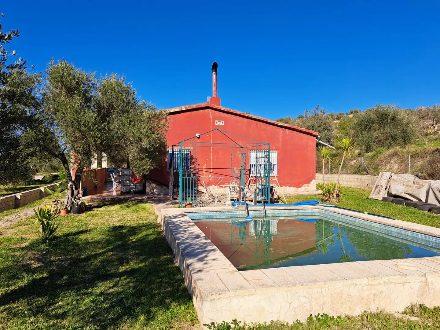 Swimming pool of Houses for sale in Planes  with Air Conditioner, Private garden and Swimming Pool