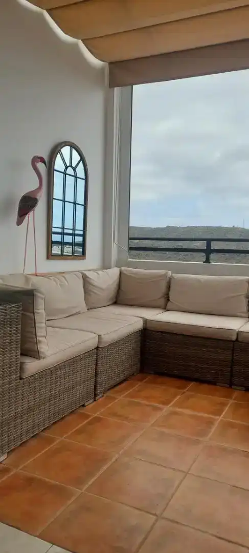 Balcony of Flat for sale in Mogán  with Air Conditioner, Private garden and Swimming Pool