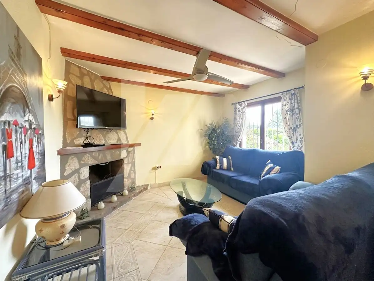 Living room of Houses for sale in Benissa  with Heating, Private garden and Terrace