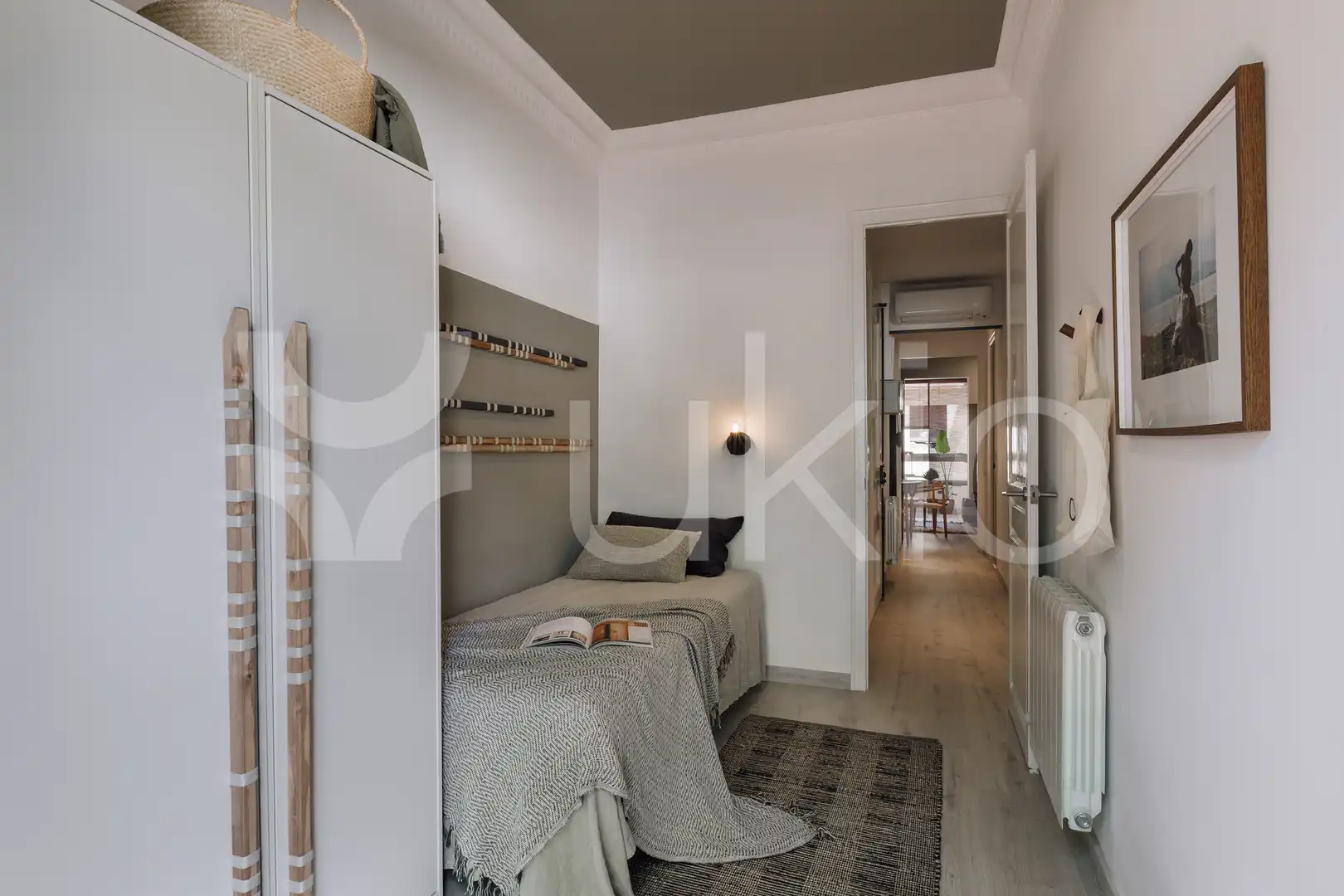 Habitación de Apartamento de alquiler en Barcelona con Aire acondicionado, Calefacción y Amueblado