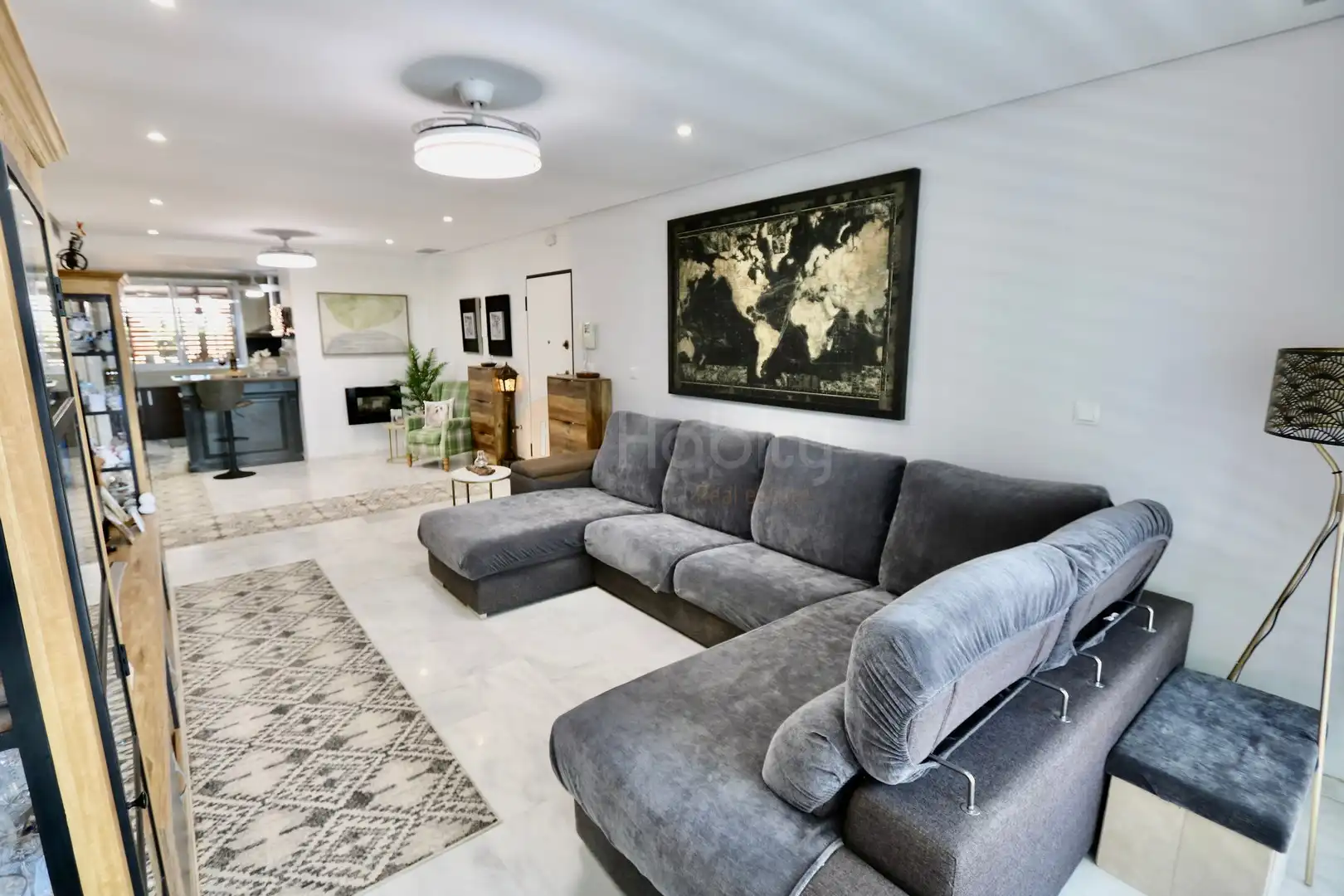 Sala de estar de Planta baja en venta en Fuente Álamo de Murcia con Aire acondicionado, Calefacción y Jardín privado
