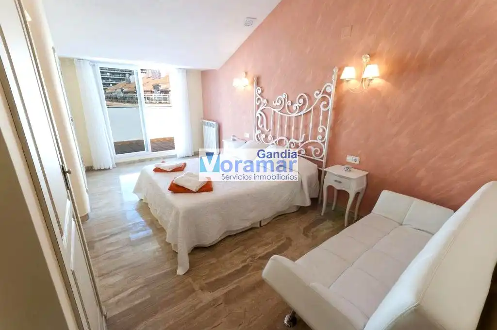 Schlafzimmer von Maisonette zur Miete in Gandia mit Klimaanlage, Heizung und Terrasse