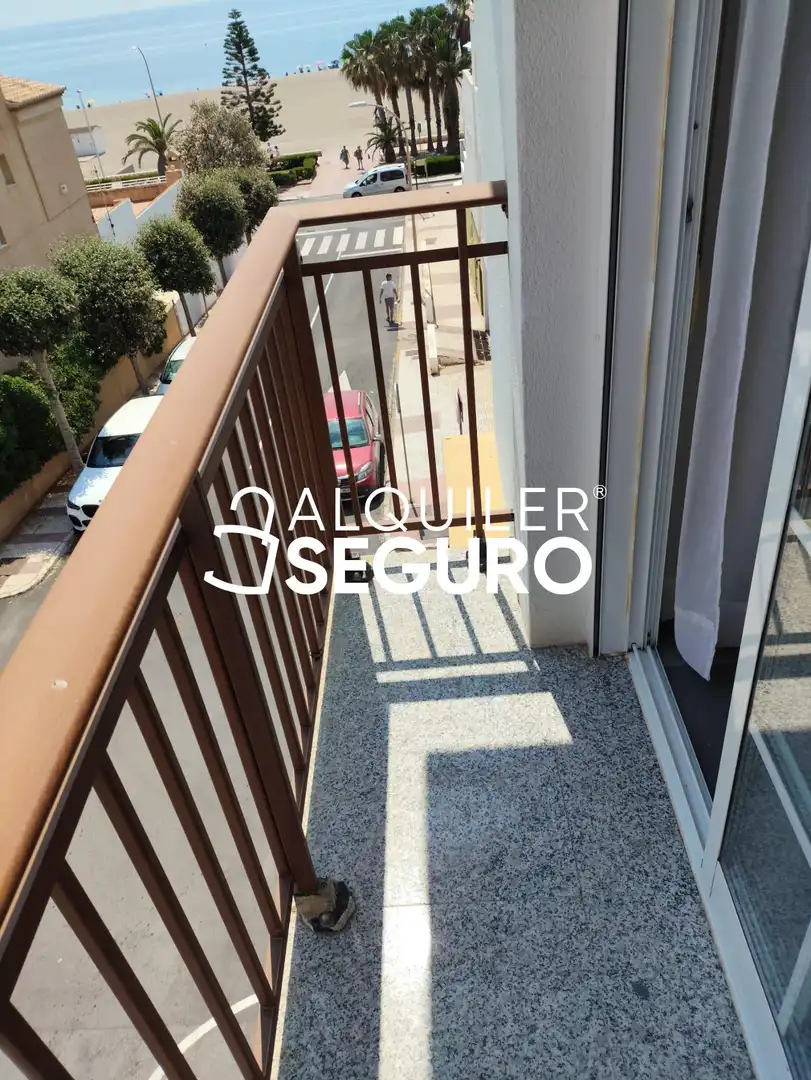 Balcony of Flat for rent in Roquetas de Mar  with Furnished