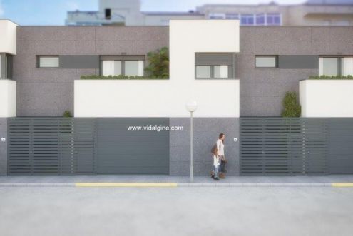 Exterior view of Single-family semi-detached for sale in Balaguer  with Swimming Pool