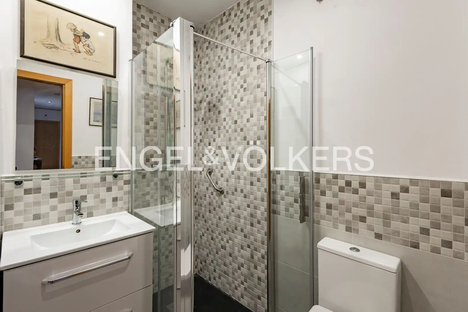 Baño de Apartamento en venta en Sant Feliu de Llobregat con Aire acondicionado, Calefacción y Jardín privado