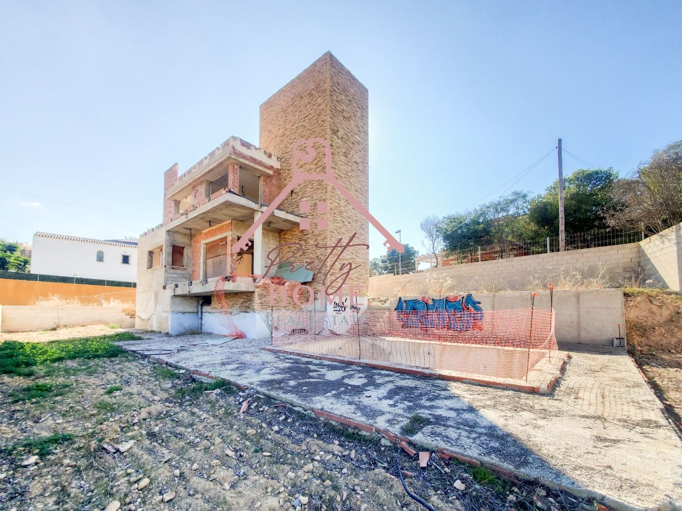 Vista exterior de Casa o xalet en venda en Cartagena amb Jardí privat, Terrassa i Traster