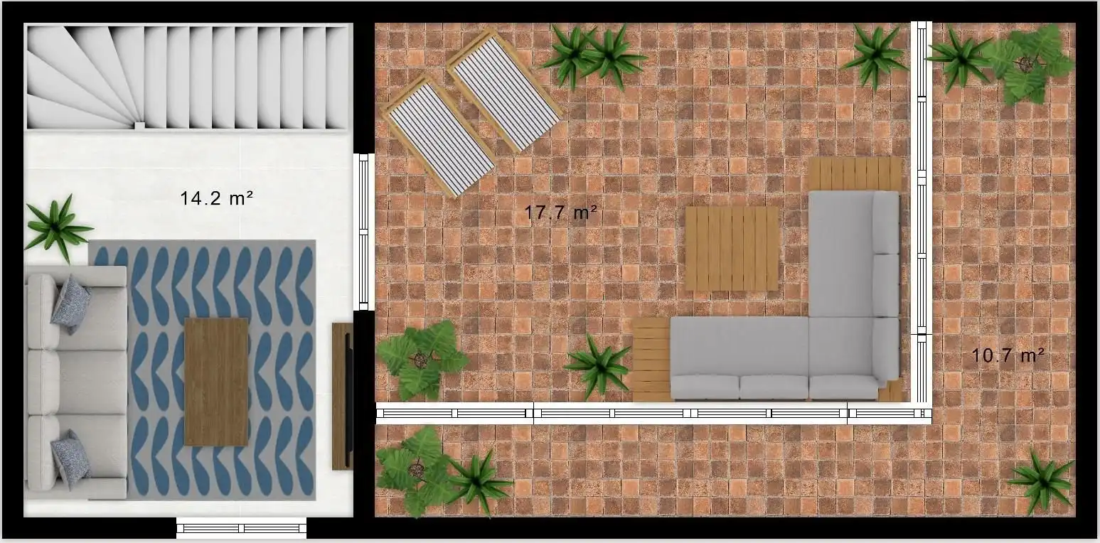 Garden of Detached homes for sale in Mairena del Aljarafe  with Air Conditioner, Private garden and Terrace