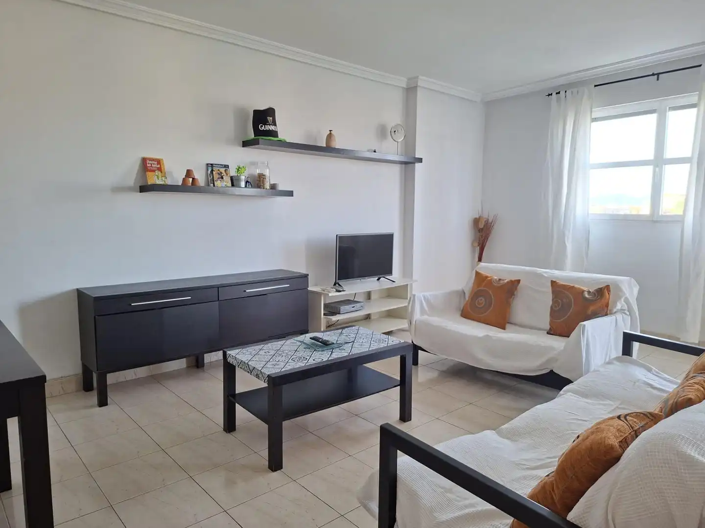 Sala de estar de Piso de alquiler en Murcia con Trastero, Amueblado y Balcón