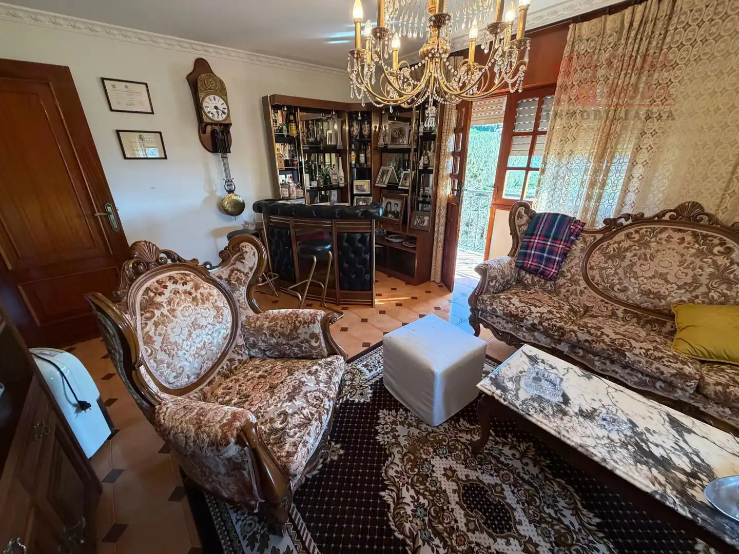 Sala de estar de Casa o chalet en venta en Bueu con Calefacción, Parquet y Terraza