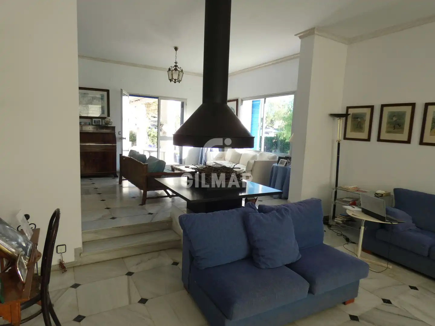 Sala d'estar de Casa o xalet de lloguer en El Puerto de Santa María amb Calefacció, Jardí privat i Piscina