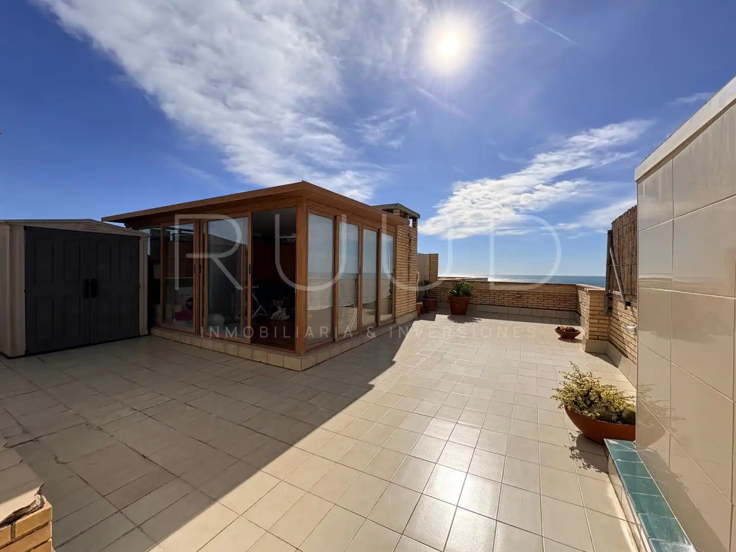 Terrace of Flat for sale in Castelldefels  with Air Conditioner, Heating and Parquet flooring