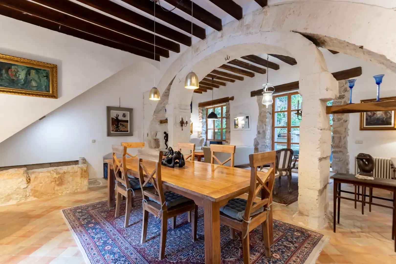 Dining room of Houses for sale in Selva  with Air Conditioner, Terrace and Storage room