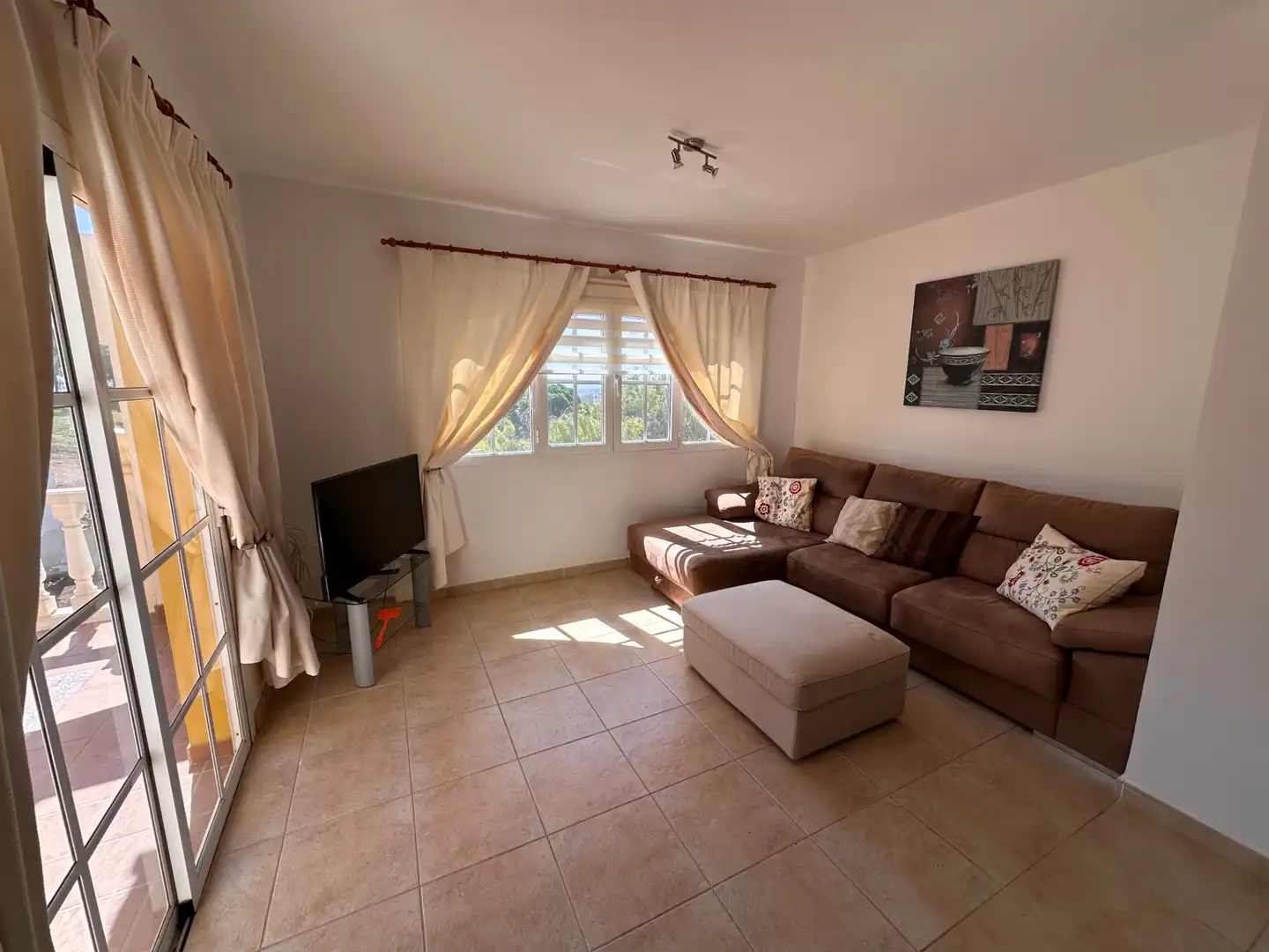 Sala de estar de Apartamento de alquiler en Antigua con Terraza, Amueblado y Horno