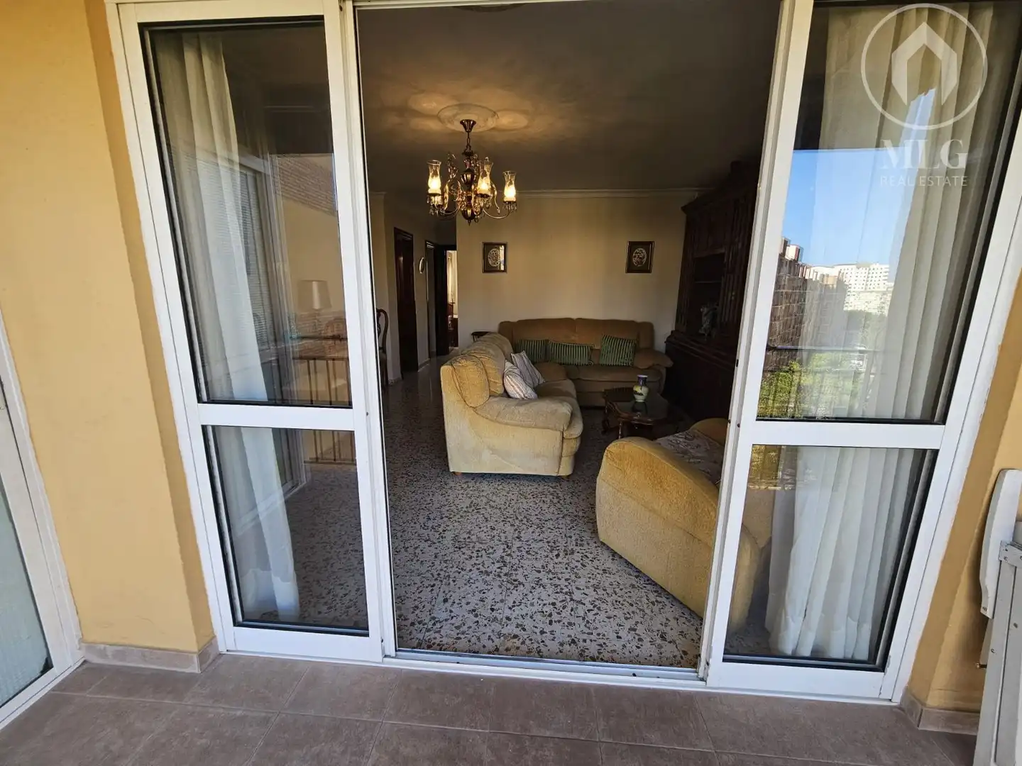 Sala d'estar de Pis en venda en Málaga amb Aire condicionat, Terrassa i Moblat