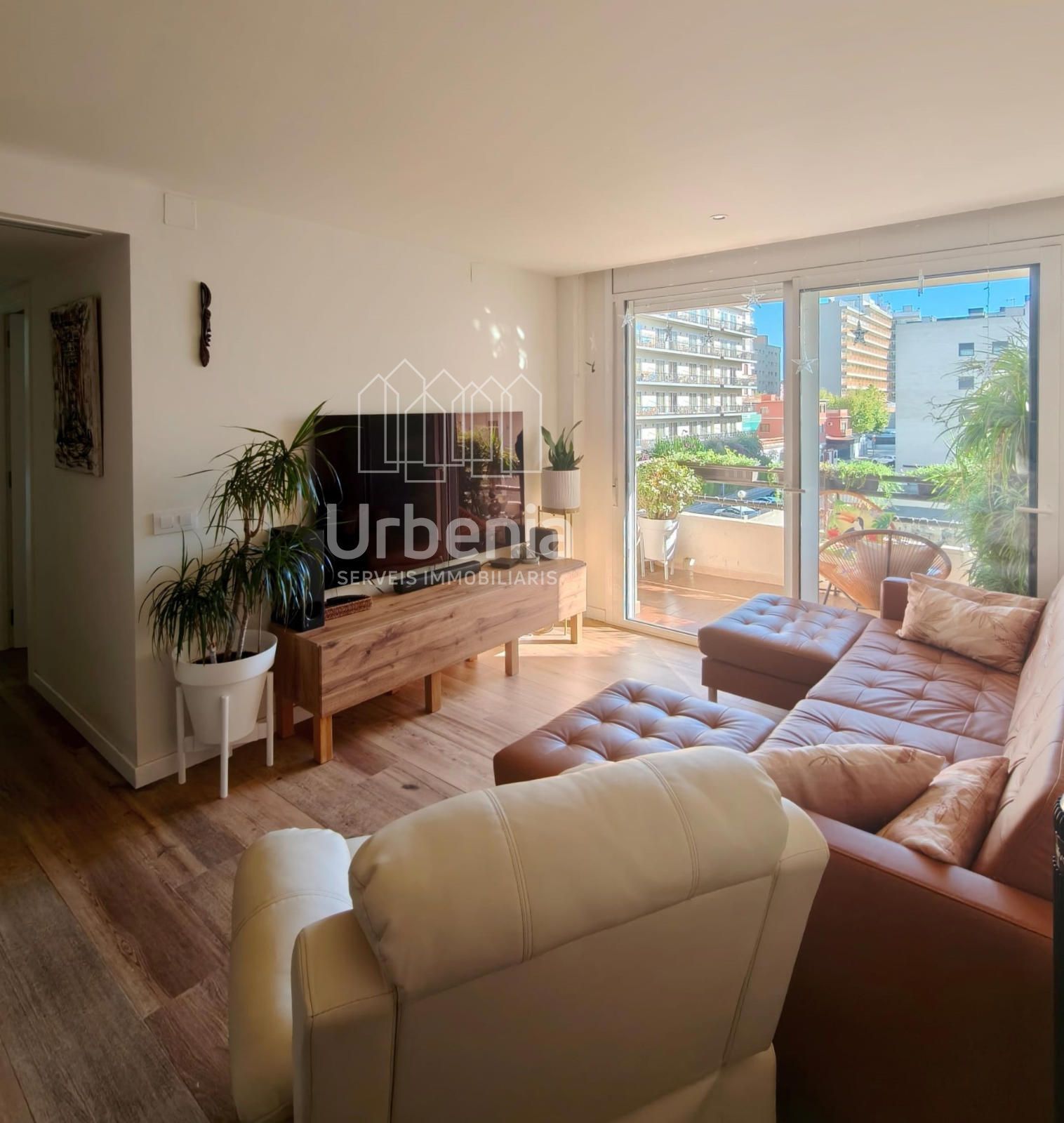 Living room of Flat for sale in Calella  with Air Conditioner, Terrace and Storage room