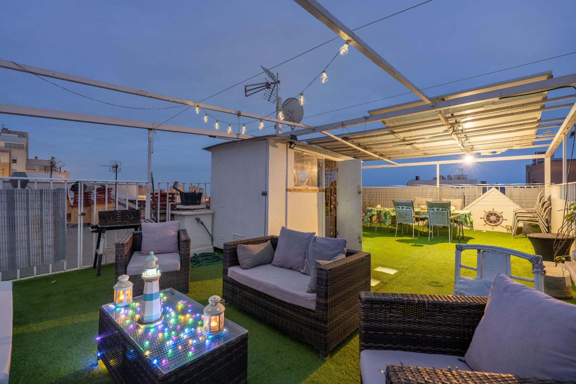 Terrassa de Dúplex en venda en Roquetas de Mar