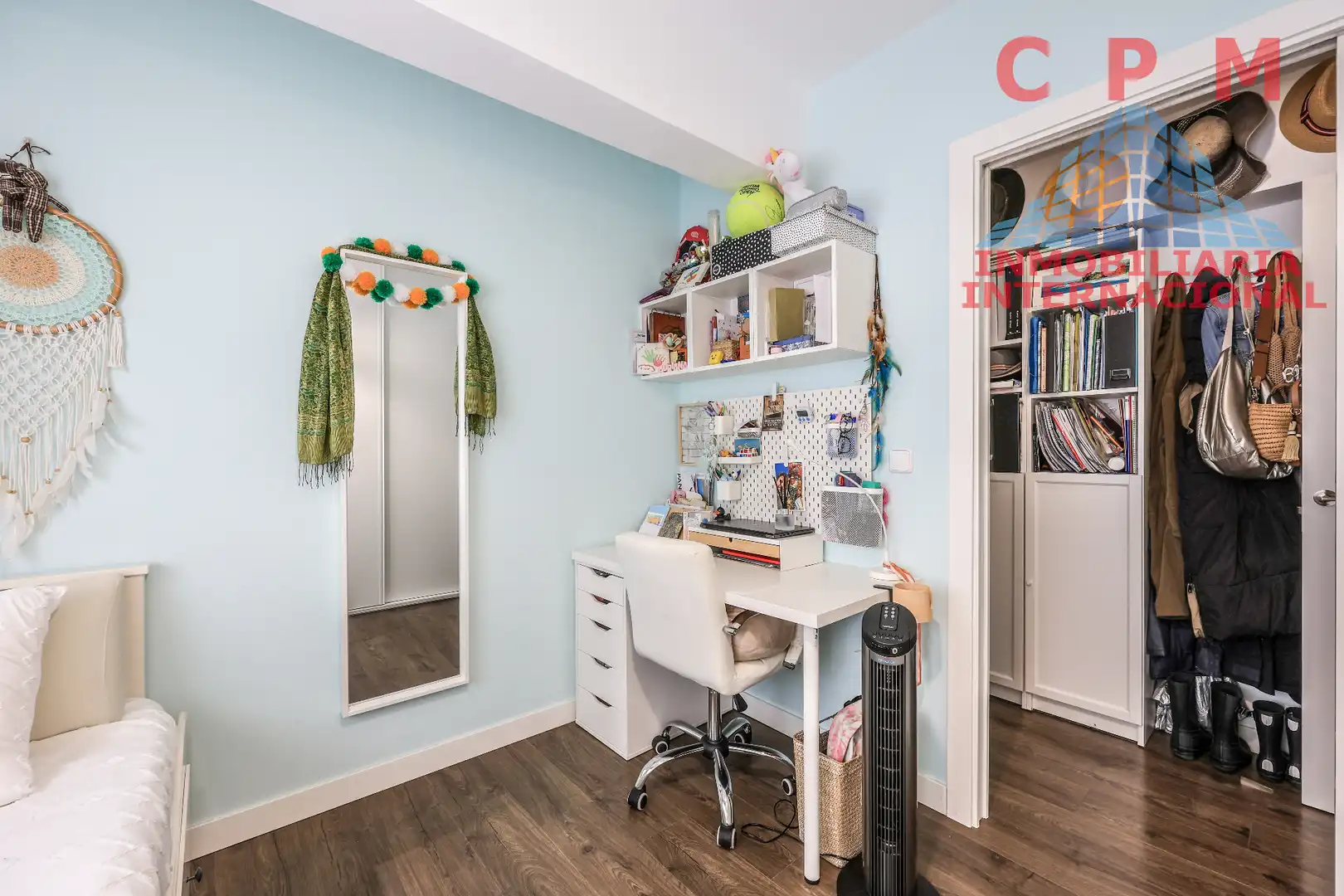 Schlafzimmer von Wohnung zur Miete in Madrid mit Klimaanlage, Heizung und Parkett