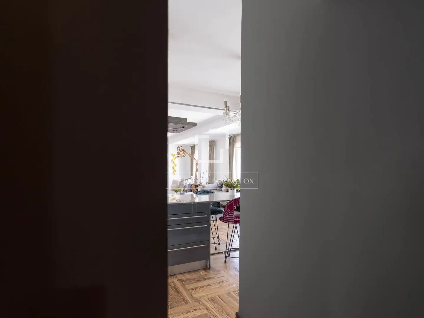 Küche von Wohnung zur Miete in Madrid mit Klimaanlage, Heizung und Parkett