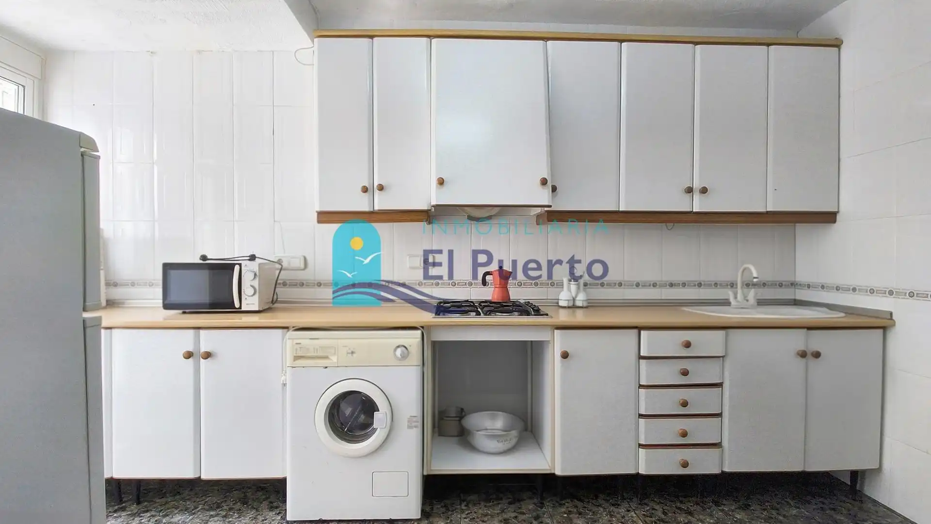 Cocina de Casa o chalet en venta en Mazarrón con Jardín privado, Terraza y Amueblado