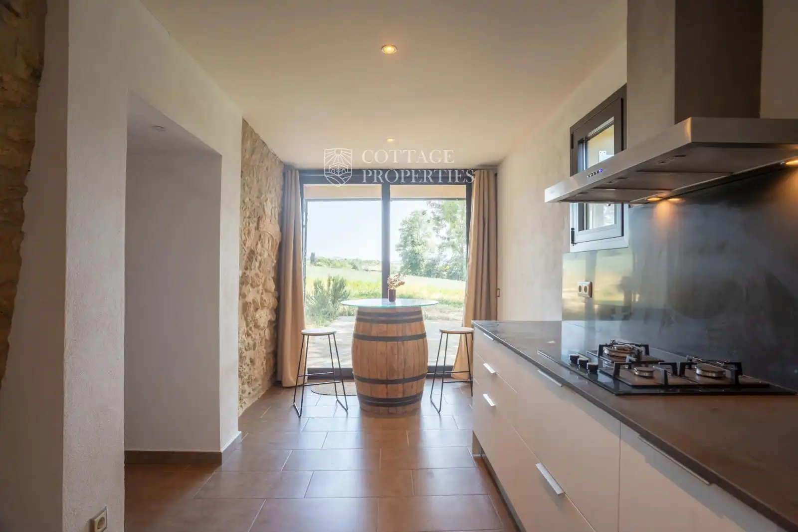 Cocina de Finca rústica en venta en Vilademuls con Aire acondicionado, Calefacción y Piscina