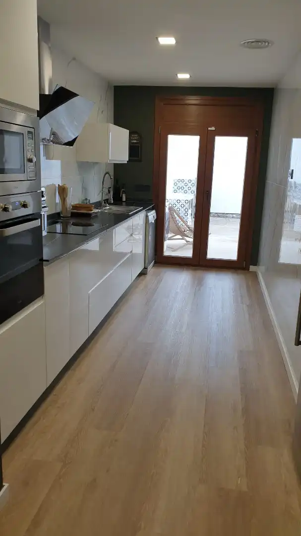 Cocina de Casa adosada en venta en Mont-roig del Camp con Aire acondicionado, Calefacción y Jardín privado