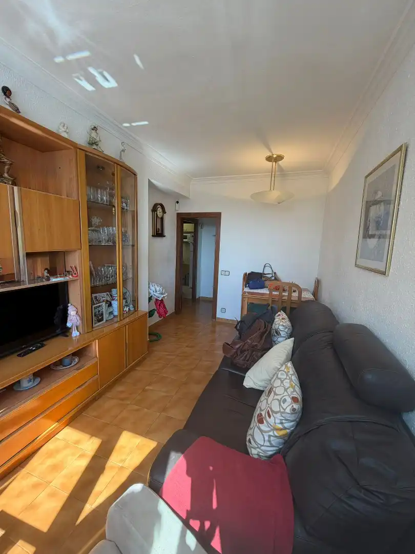 Living room of Flat for sale in Cornellà de Llobregat  with Air Conditioner and Furnished
