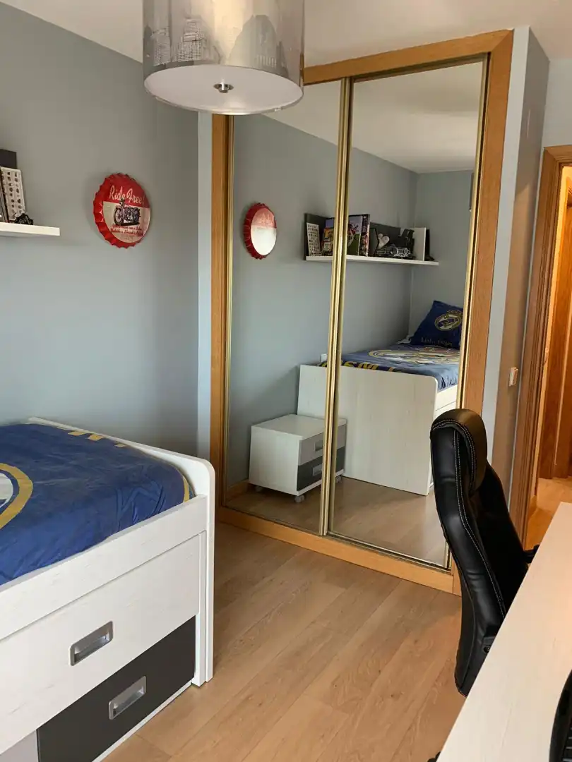 Schlafzimmer von Maisonette zur Miete in Salamanca mit Heizung, Privatgarten und Parkett