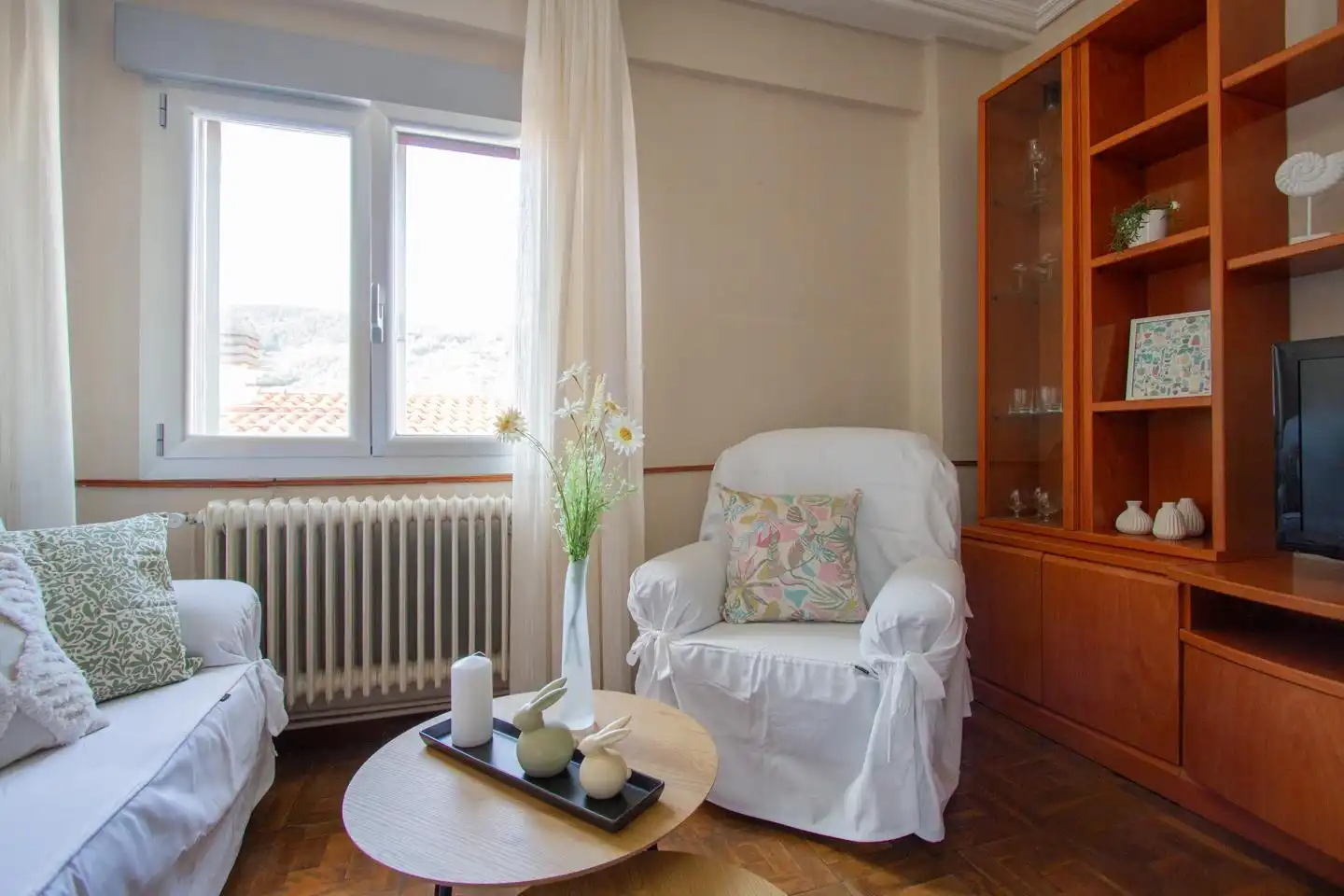 Sala de estar de Ático en venta en Ansoáin / Antsoain con Calefacción, Terraza y Amueblado