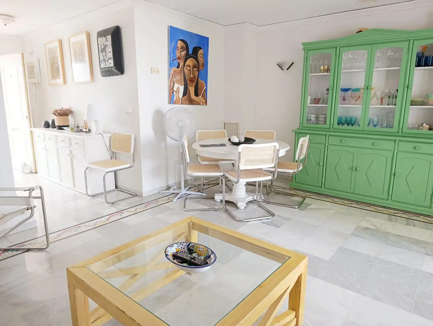 Comedor de Dúplex de alquiler en Dénia con Aire acondicionado, Calefacción y Jardín privado