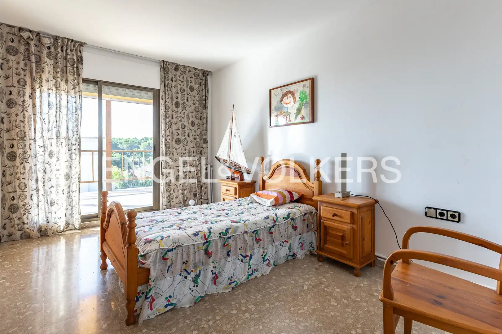Bedroom of Houses for rent in Caldes d'Estrac  with Air Conditioner, Heating and Private garden