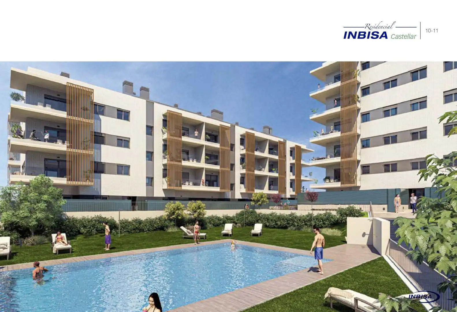 Piscina de Piso en venta en Castellar del Vallès con Calefacción, Jardín privado y Parquet