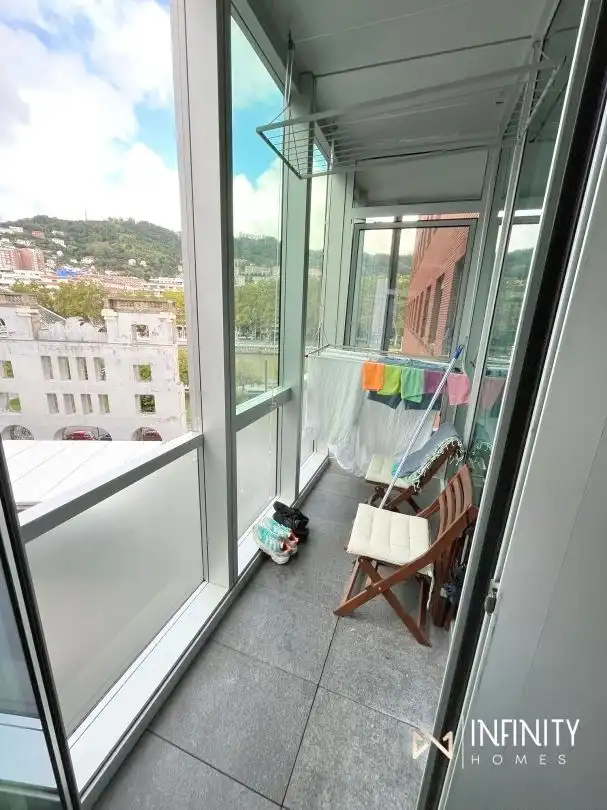 Balcony of Flat for rent in Bilbao   with Air Conditioner, Heating and Terrace