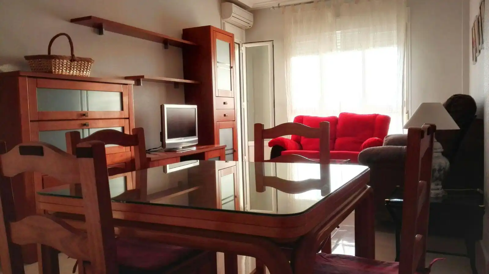Sala de estar de Piso de alquiler en Roquetas de Mar con Aire acondicionado, Calefacción y Terraza
