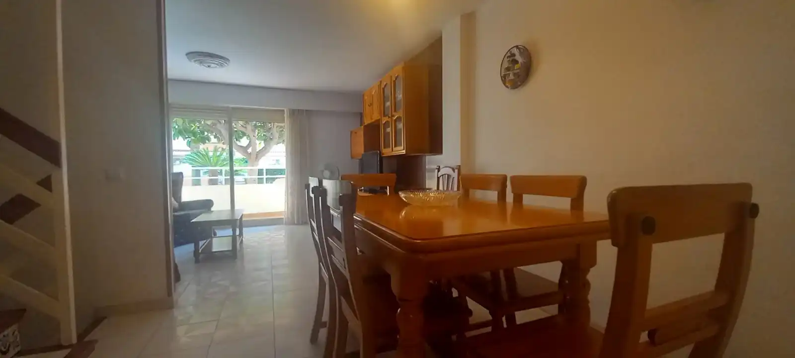 Comedor de Casa adosada de alquiler en Gandia con Terraza, Amueblado y Horno