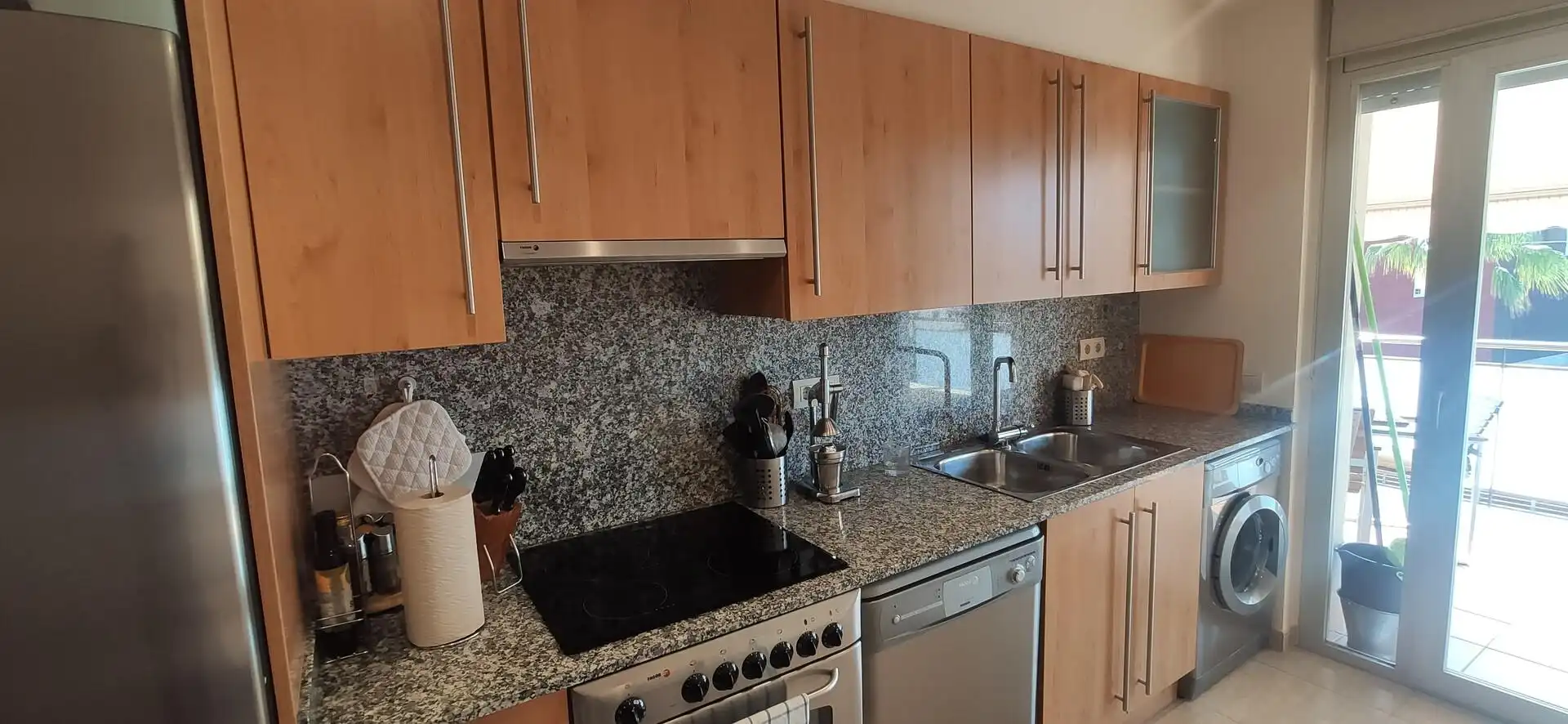 Kitchen of Flat for rent in La Ràpita  with Terrace and Furnished