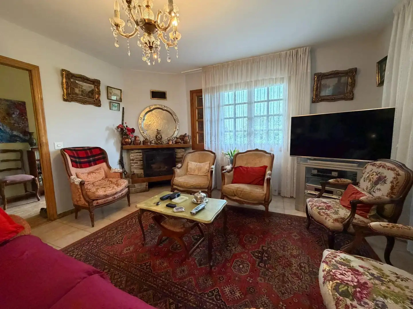 Sala de estar de Casa o chalet en venta en Corullón con Calefacción, Terraza y Alarma