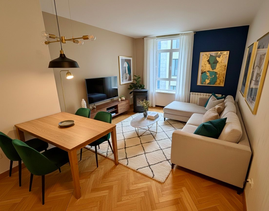 Sala de estar de Piso en venta en  Madrid Capital con Aire acondicionado, Calefacción y Parquet