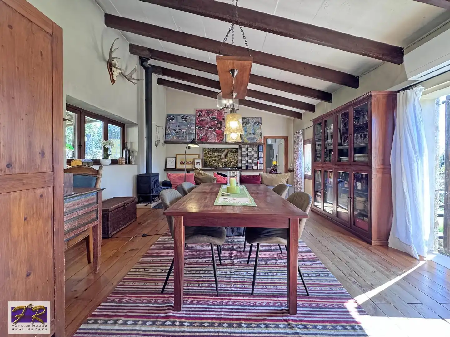 Comedor de Finca rústica en venta en Búger con Aire acondicionado, Terraza y Trastero