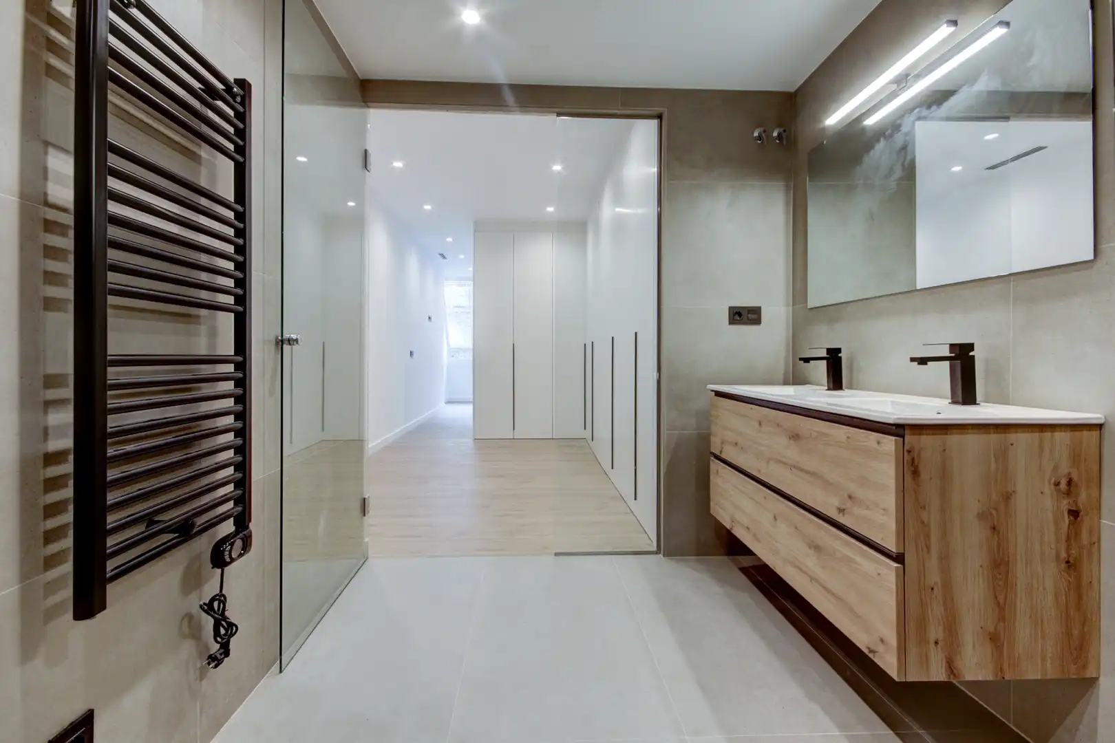 Badezimmer von Wohnung zum Verkauf in Manresa mit Klimaanlage, Heizung und Parkett