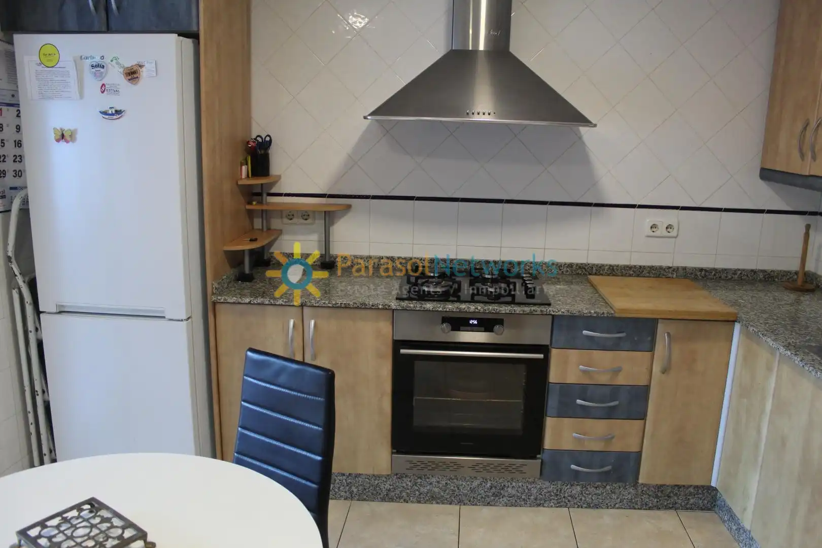 Küche von Haus oder Chalet zur Miete in Oliva mit Klimaanlage, Privatgarten und Terrasse