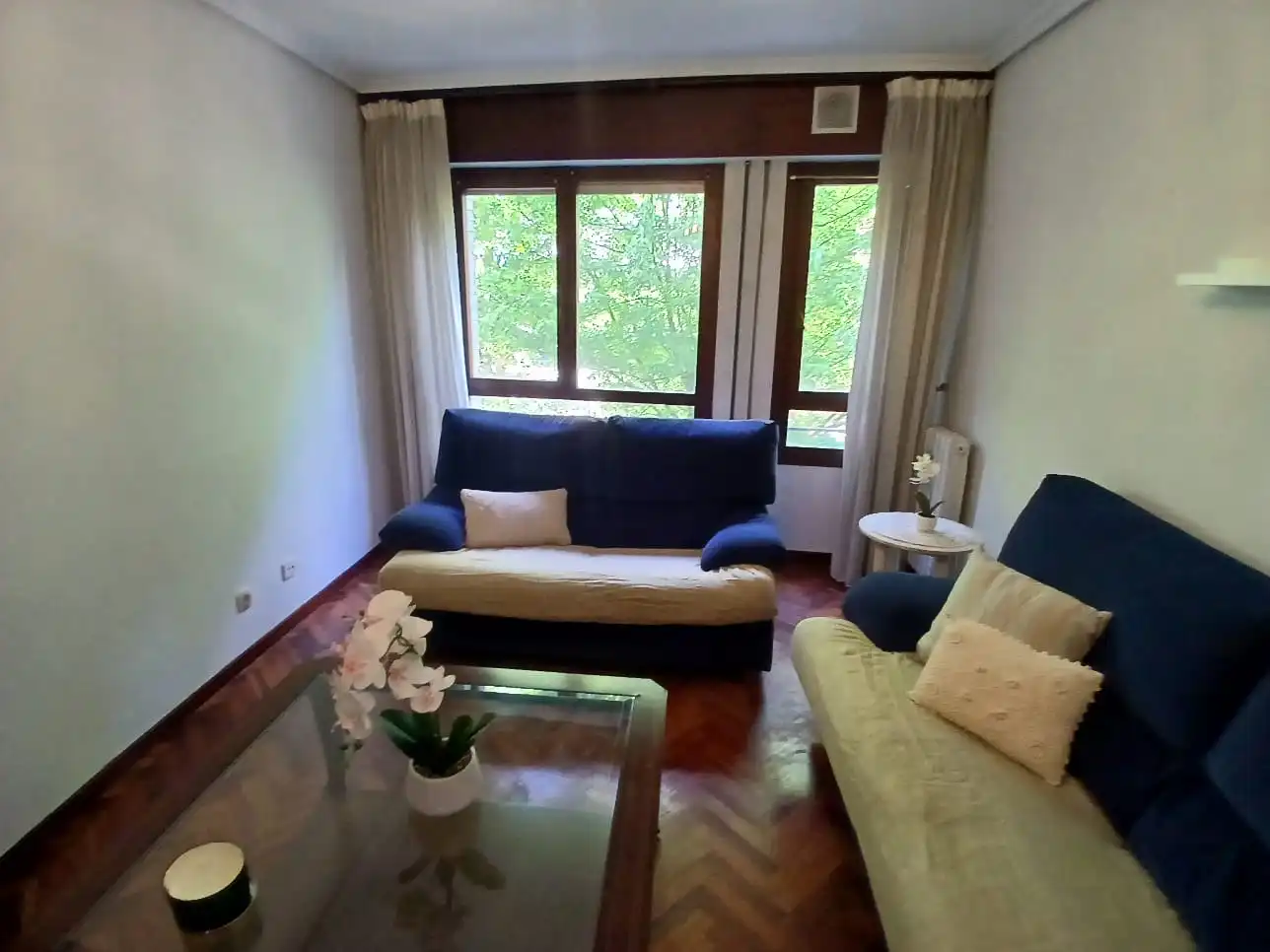 Sala d'estar de Apartament en venda en Santander amb Calefacció, Parquet i Forn